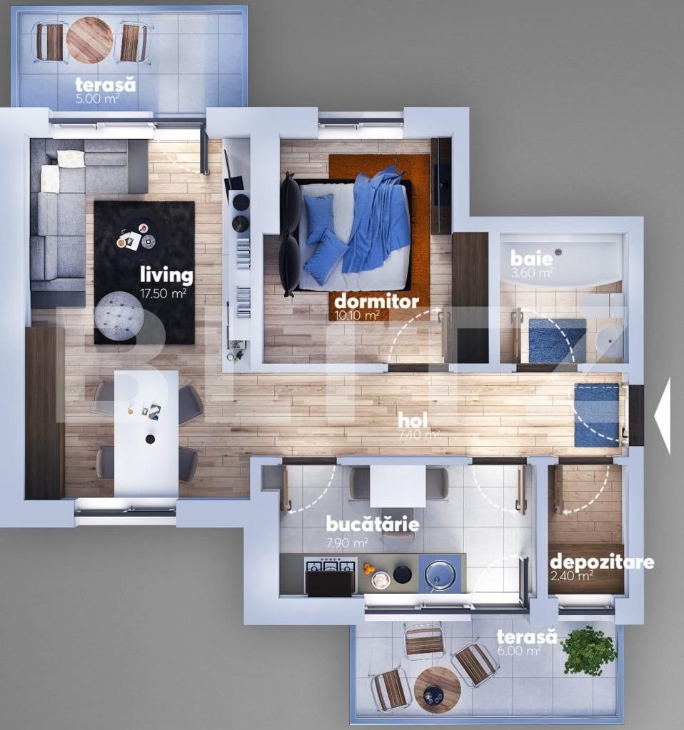 Apartament de vânzare 2 camere Berceni - 68558AV | BLITZ București | Poza2