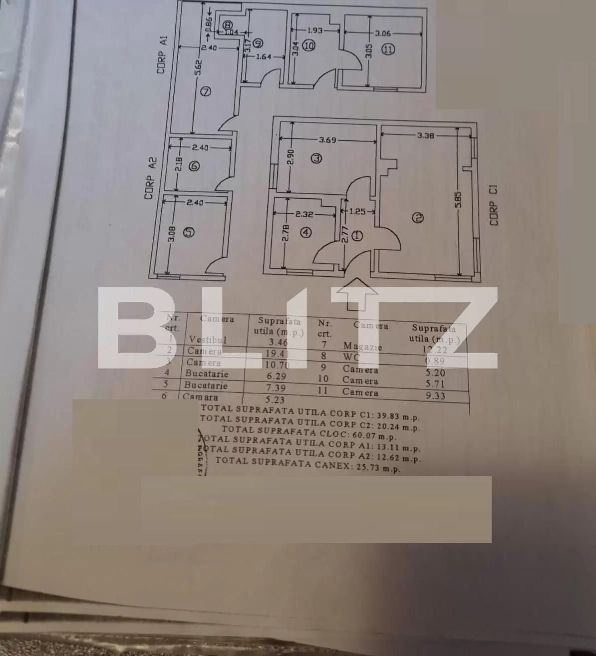 Casa formata din 2 corpuri, teren de 280 mp, soseaua Chitila!