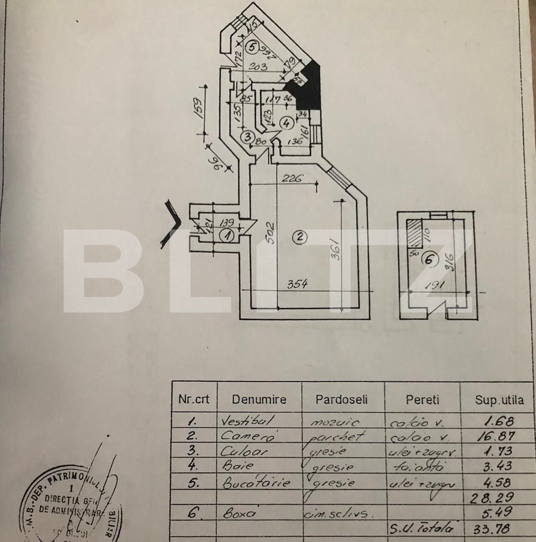 Garsonieră la 3 minute de Parcul Cișmigiu, 29 mp, zonă Ultracentrală