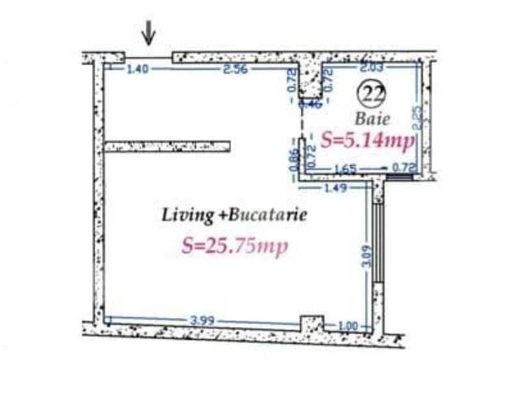 Garsonieră de vânzare Iancului - 69048AV | BLITZ București | Poza1
