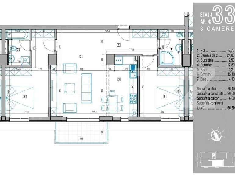 Apartament de vânzare 3 camere Baneasa - 69060AV | BLITZ București | Poza1