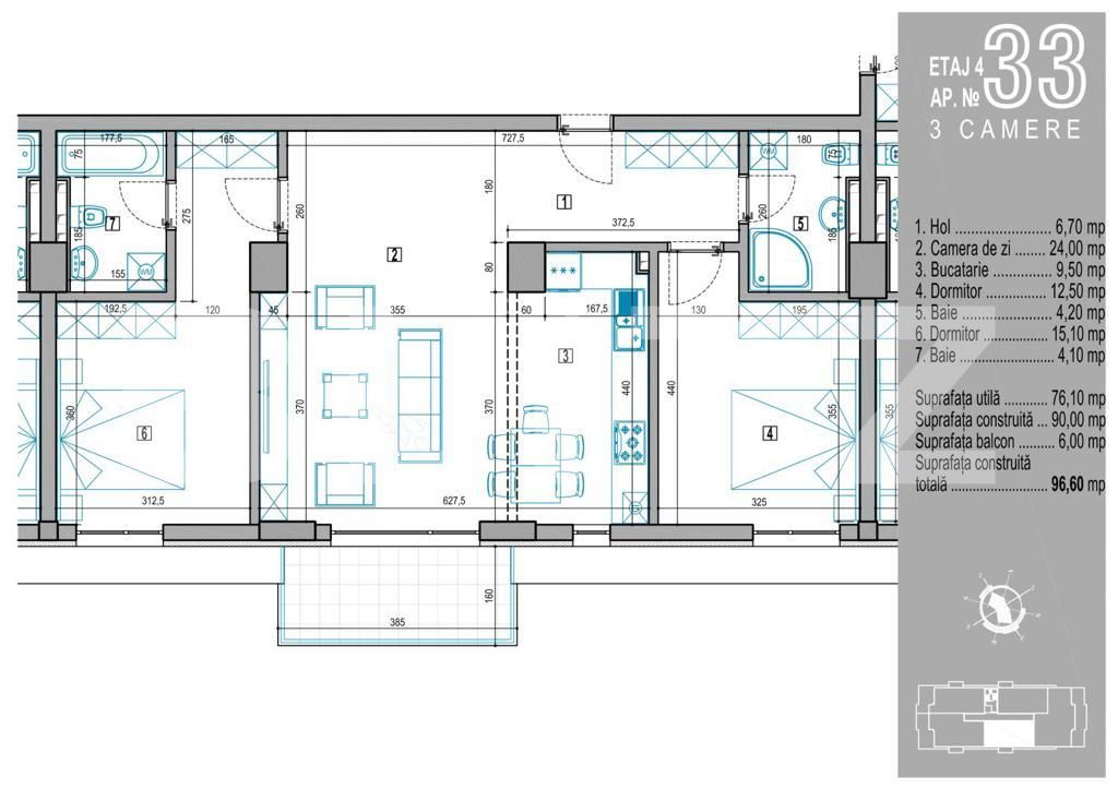 Apartament de vânzare 3 camere Baneasa - 69060AV | BLITZ București | Poza1