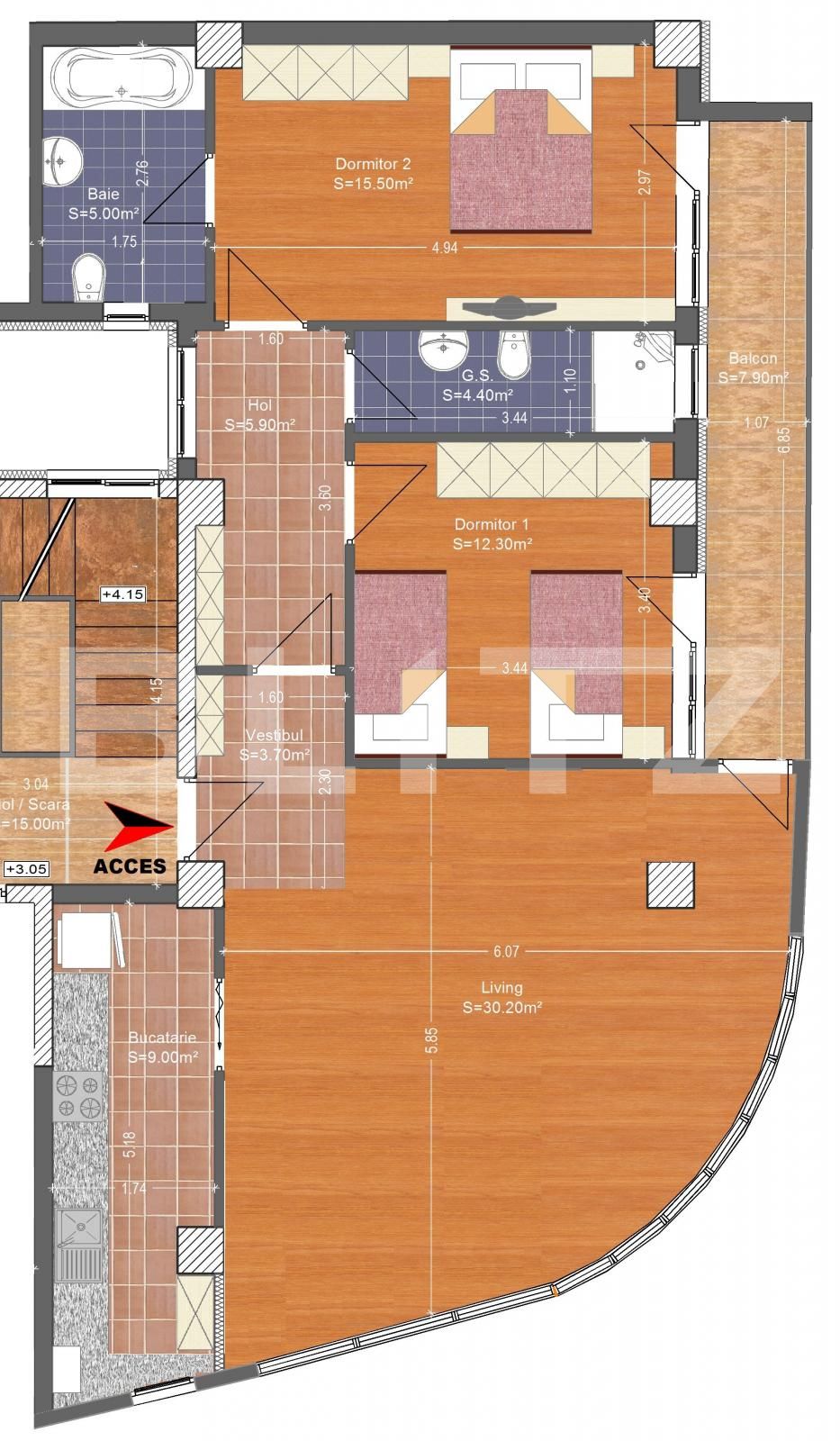 Apartament de vânzare 3 camere Unirii - 69237AV | BLITZ București | Poza1