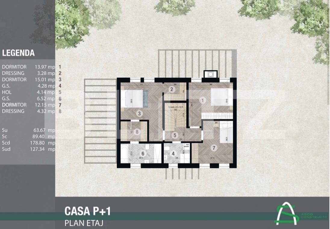 Casa de vânzare 3 camere Pipera - 69568CV | BLITZ București | Poza1