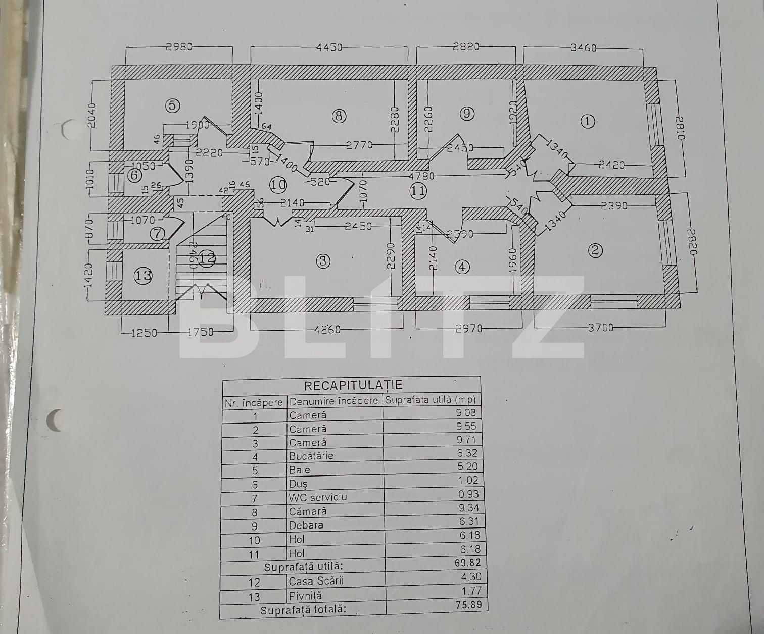 Apartament 5 camere in vila, 70 mp, zona Moșilor