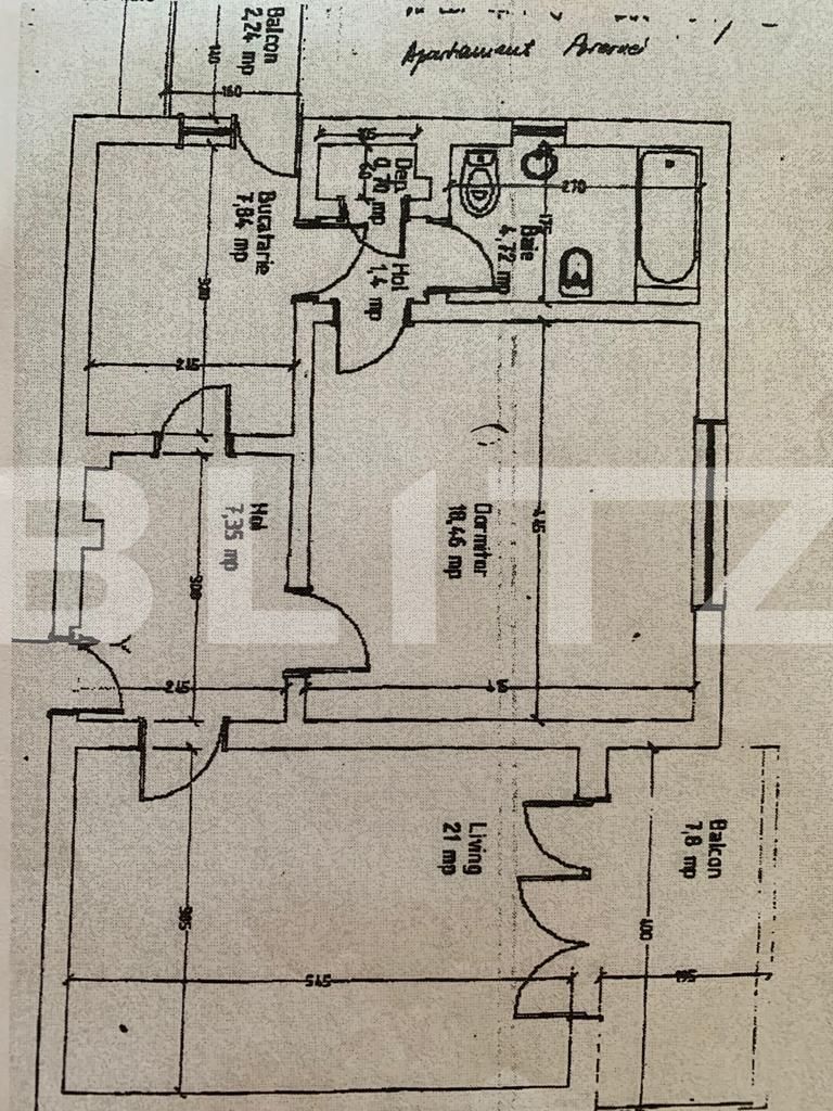 CENTRAL! Apartament 2 camere, 64 mp, Piața Victoriei!