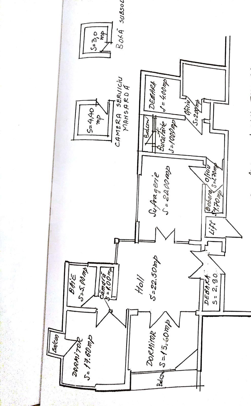  Apartament boem, 4 camere, 109 mp, zona Unirii