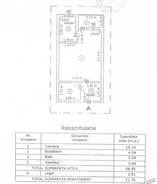 Garsoniera de vanzare, 32 mp, în zona Piata Iancului