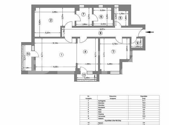 Apartament de vânzare 3 camere Pipera - 70815AV | BLITZ București | Poza5