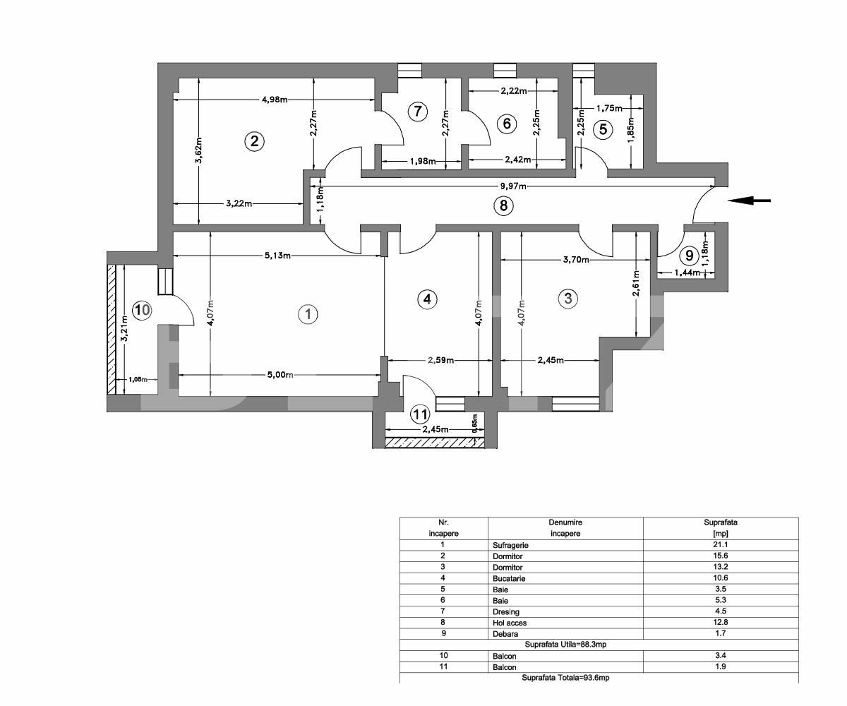 Apartament de vânzare 3 camere Pipera - 70815AV | BLITZ București | Poza5