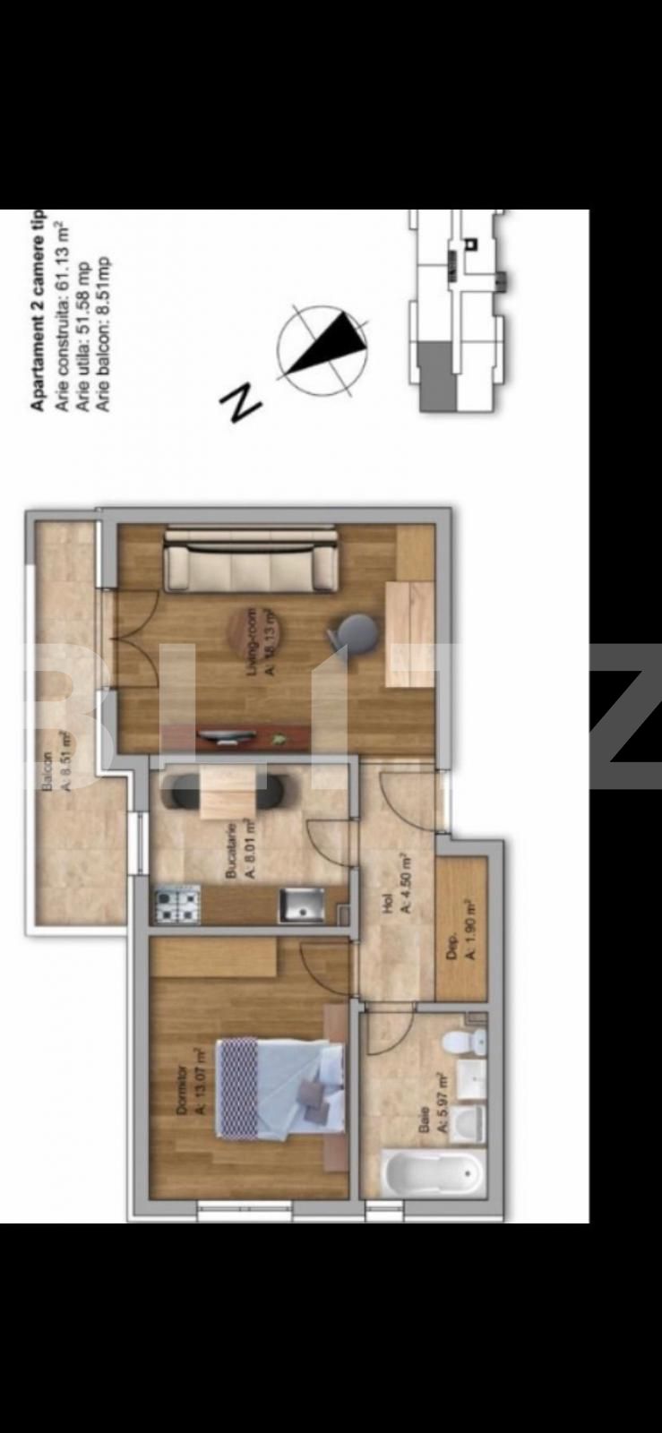 Apartament de vânzare 2 camere Colentina - 71066AV | BLITZ București | Poza1