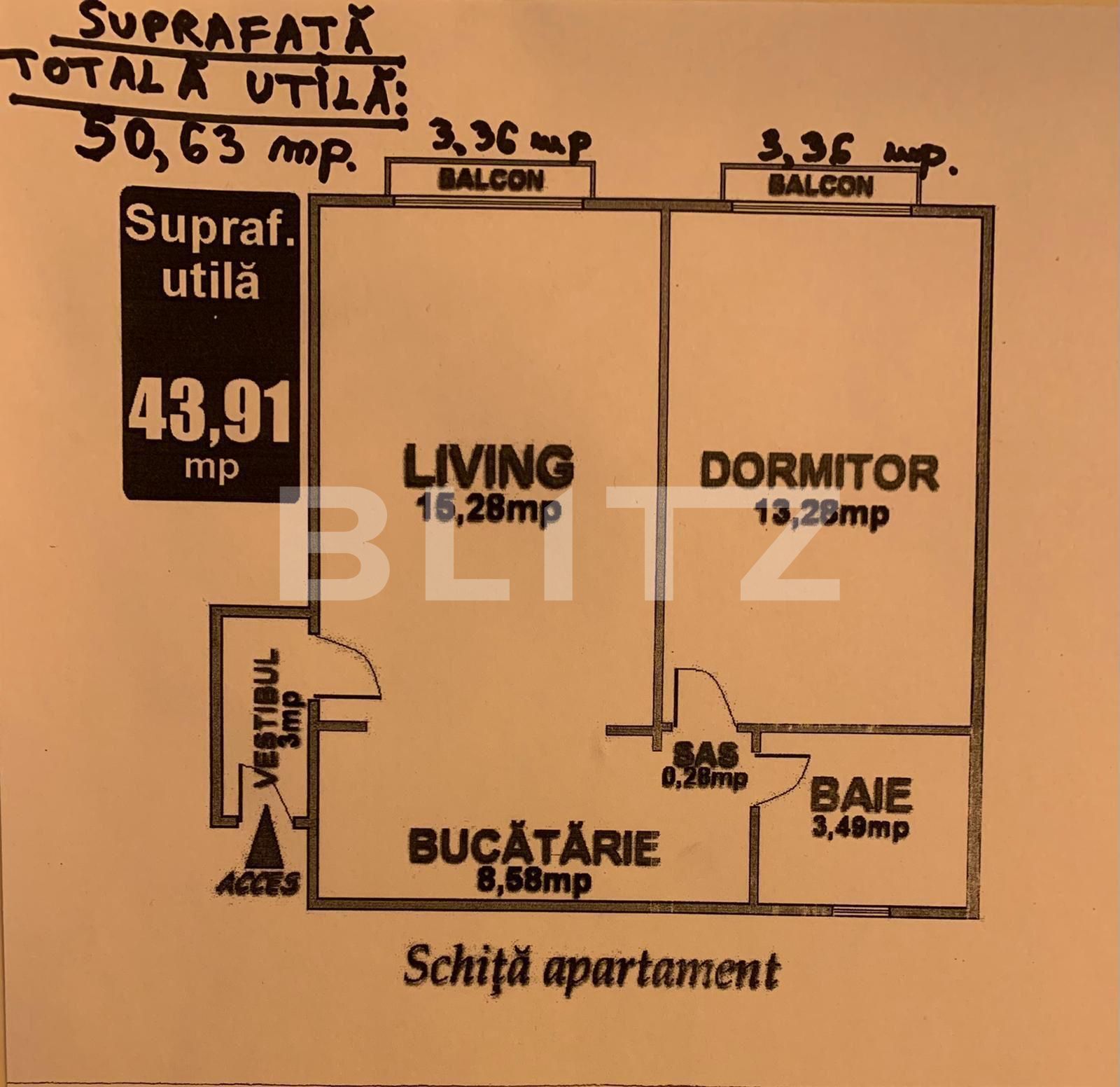 Apartament de vânzare 2 camere Ultracentral - 71721AV | BLITZ București | Poza1