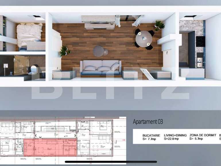 Garsonieră de vânzare Bucurestii Noi - 72175AV | BLITZ București | Poza1