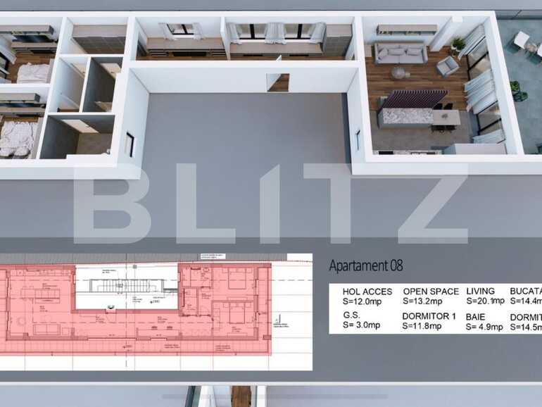 Apartament de vânzare 4+ camere Bucurestii Noi - 72181AV | BLITZ București | Poza2