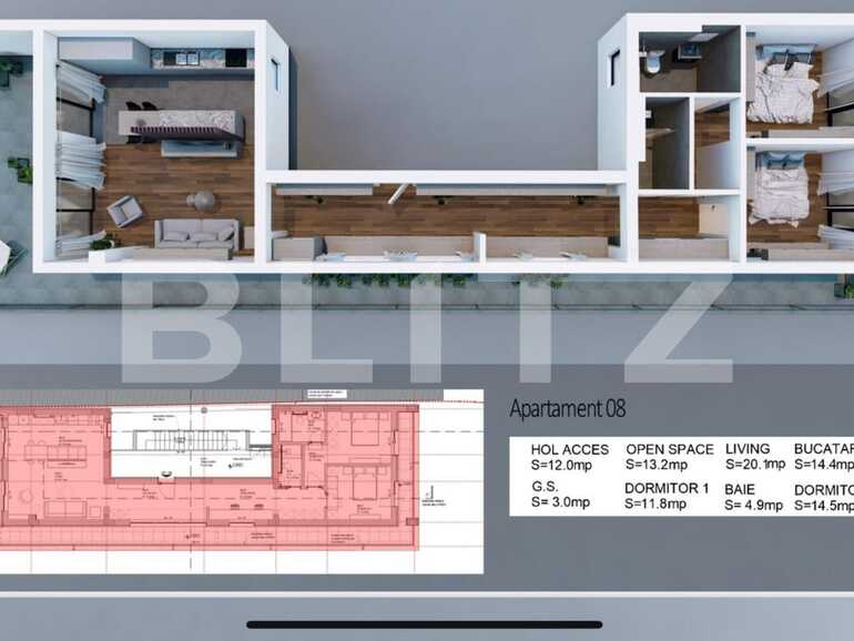 Apartament de vânzare 4+ camere Bucurestii Noi - 72181AV | BLITZ București | Poza1