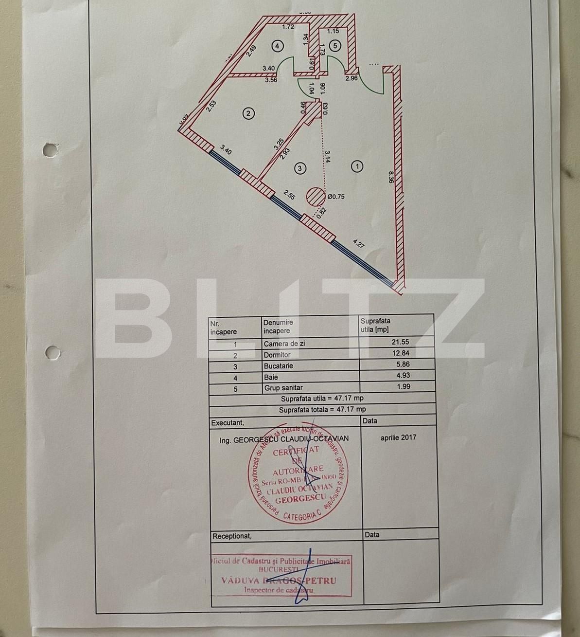 Apartament de 2 camere exclusivist, 48 mp, Piata Victoriei