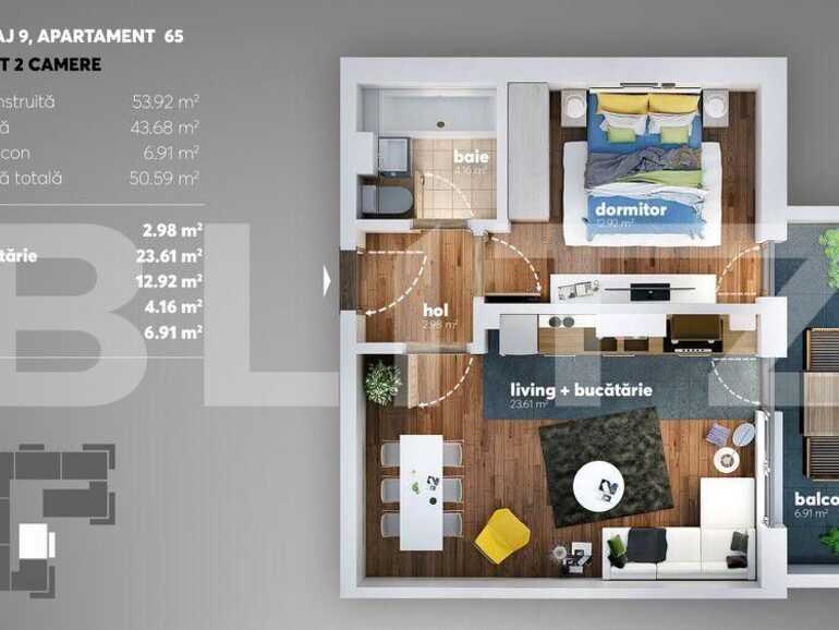 Apartament de vânzare 2 camere Berceni - 72498AV | BLITZ București | Poza1