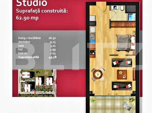 Garsonieră de închiriat Central - 73282AI | BLITZ București | Poza17