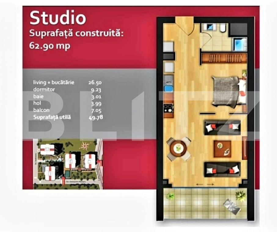 Garsonieră de închiriat Central - 73282AI | BLITZ București | Poza17