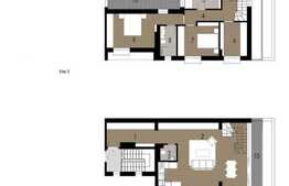 Apartament pe doua niveluri, 106 mp, 3 camere si terasa de 13,7 mp!