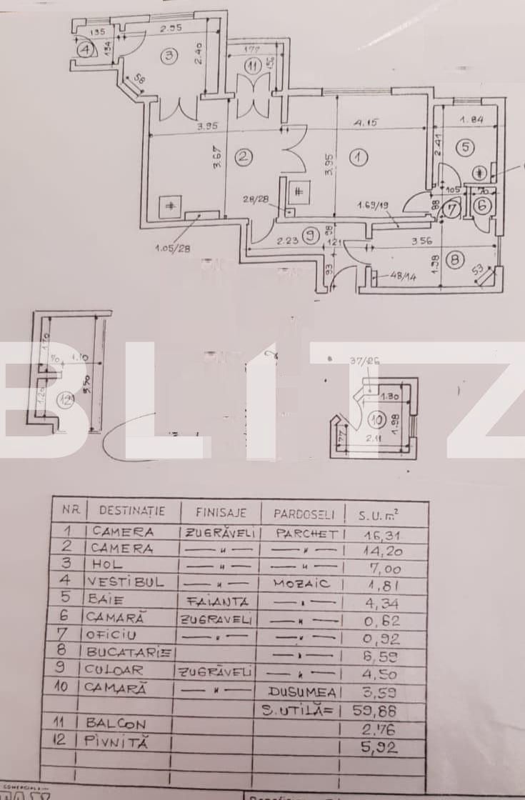 Apartament de vânzare 2 camere Unirii - 74119AV | BLITZ București | Poza1