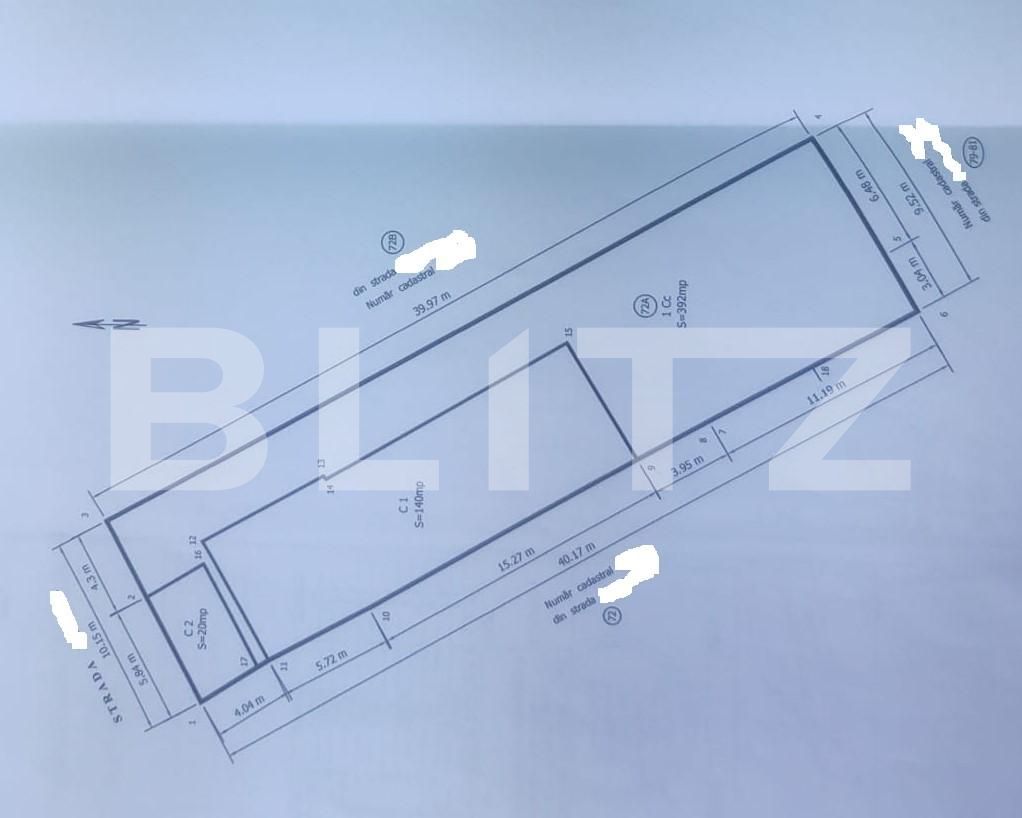 Teren 392 mp plus casa, ideal investitie, zona 1 Mai