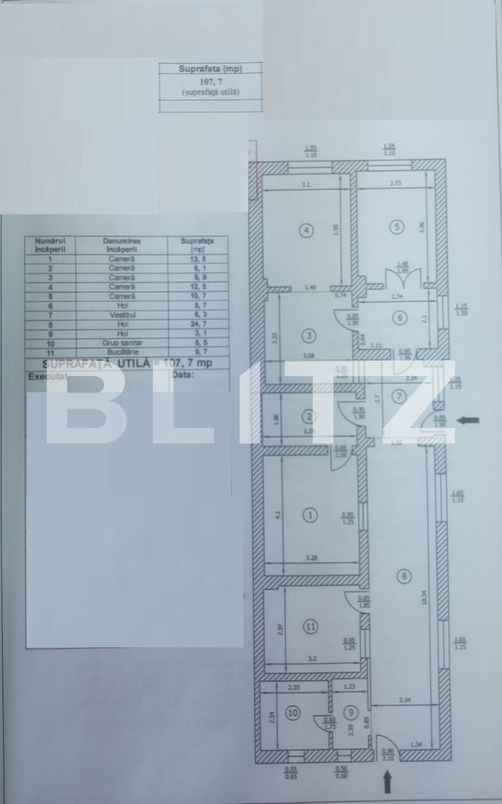 Teren 392 mp plus casa, ideal investitie, zona 1 Mai