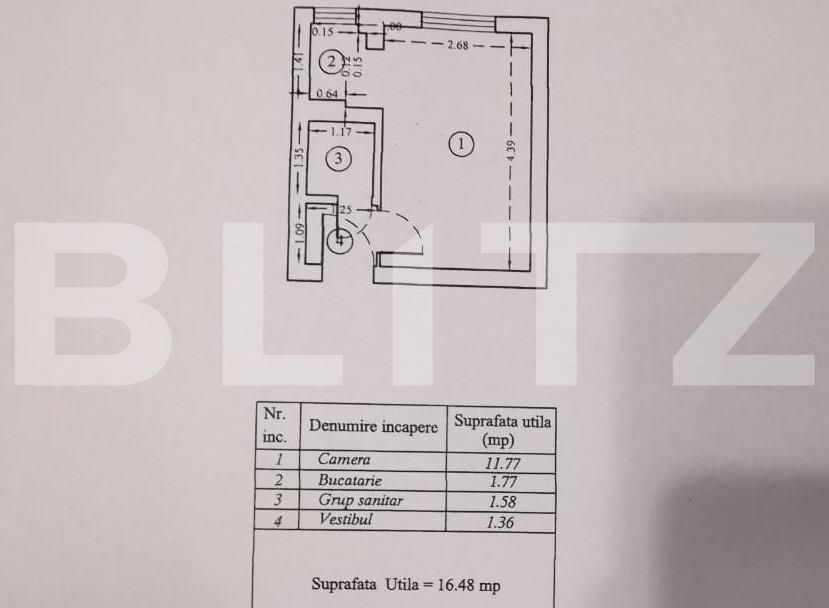 Garsonieră de vânzare Unirii - 75791AV | BLITZ București | Poza6