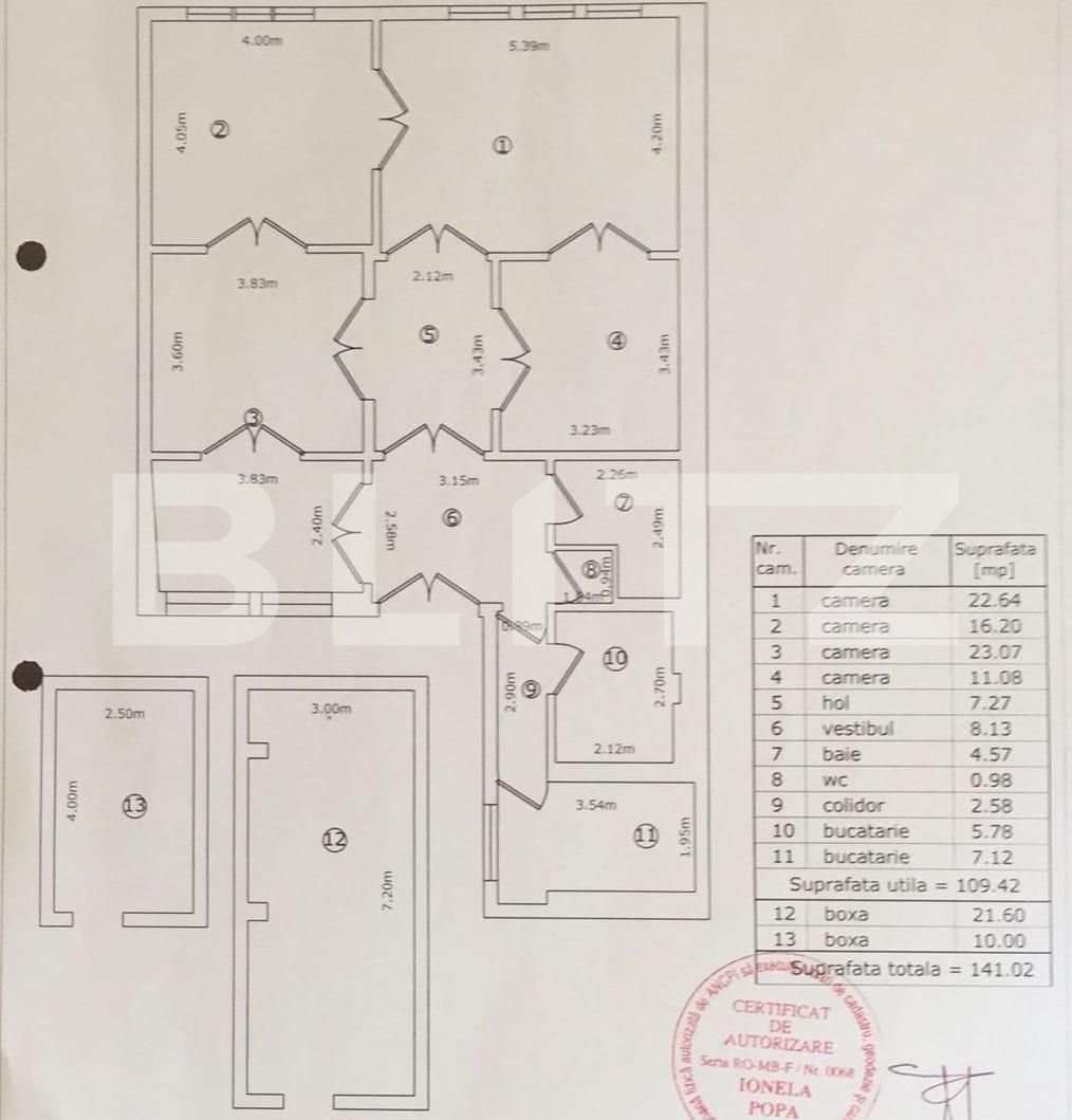 Apartament 5 camere, 110 mp utili, Ultracentral