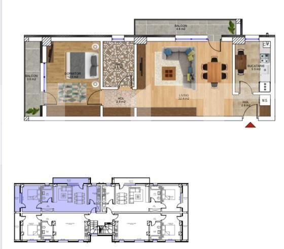 Apartament de vânzare 2 camere Colentina - 75930AV | BLITZ București | Poza1