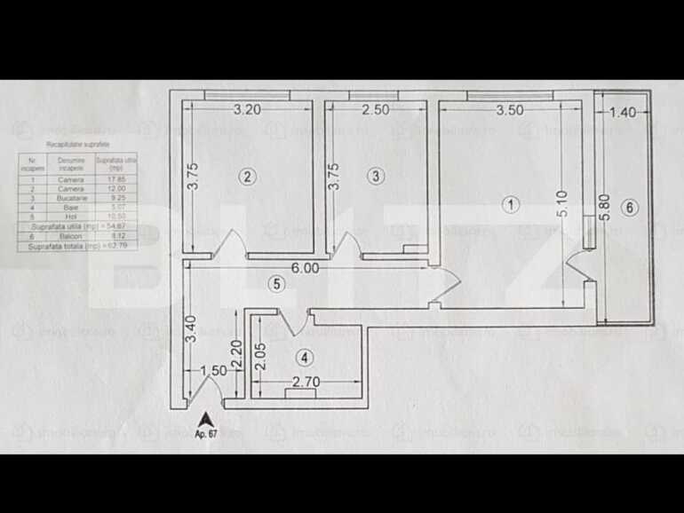 Apartament de vânzare 2 camere Central - 76198AV | BLITZ București | Poza1