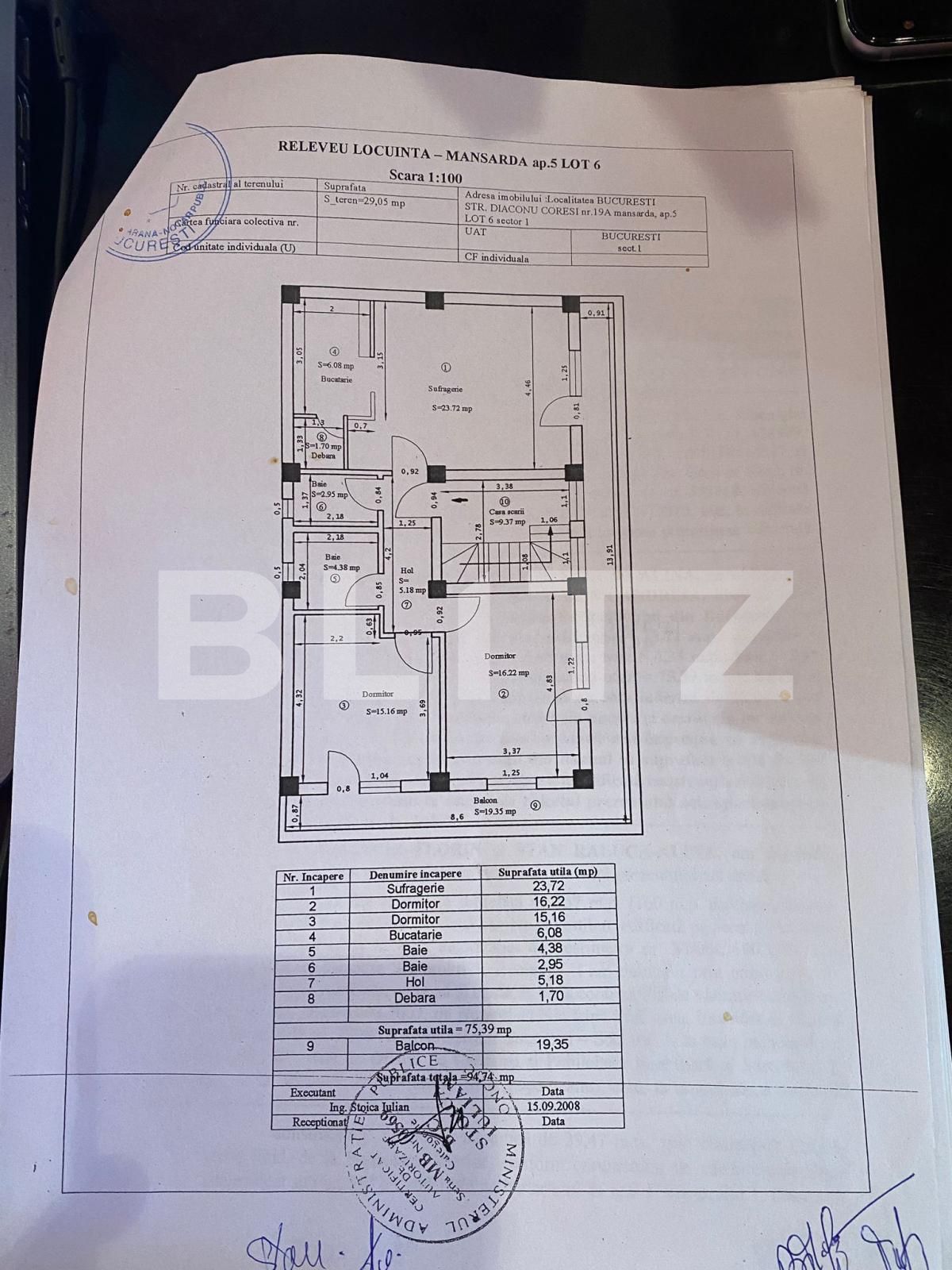 Apartament de închiriat 3 camere Bucurestii Noi - 76508AI | BLITZ București | Poza1