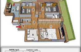 Apartament cu 3 camere, 78 mp, zona Ghencea 