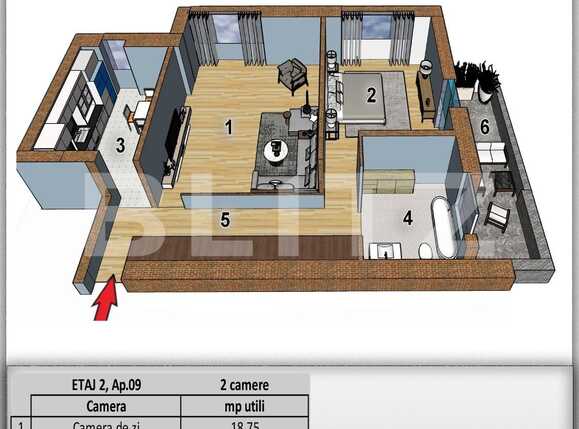 Apartament de vânzare 2 camere Ghencea - 76882AV | BLITZ București | Poza1