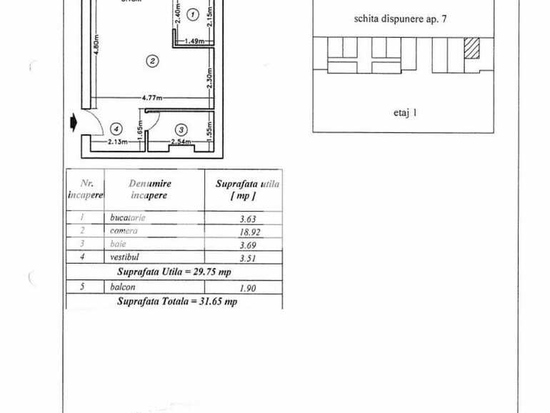 Garsonieră de vânzare Berceni - 77134AV | BLITZ București | Poza1