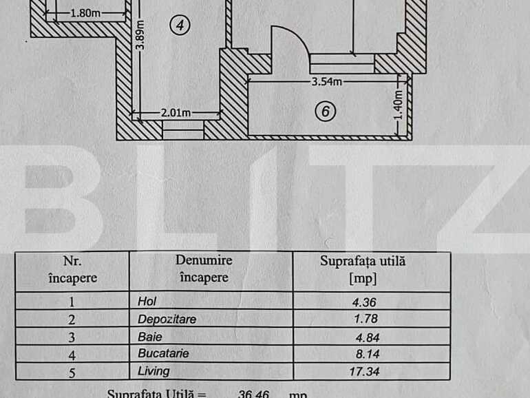 Garsonieră de vânzare Popesti-Leordeni - 77638AV | BLITZ București | Poza1