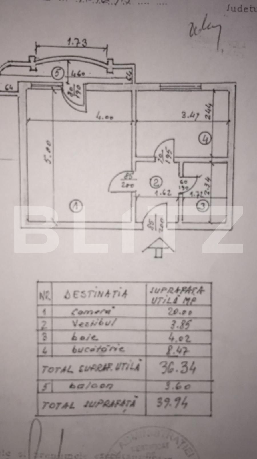 Garsoniera decomandata, 40 mp, zona Bd. Constantin Brancoveanu
