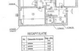 Apartament 3 camere, 78 mp, construit in 1990, Matei Basarab 