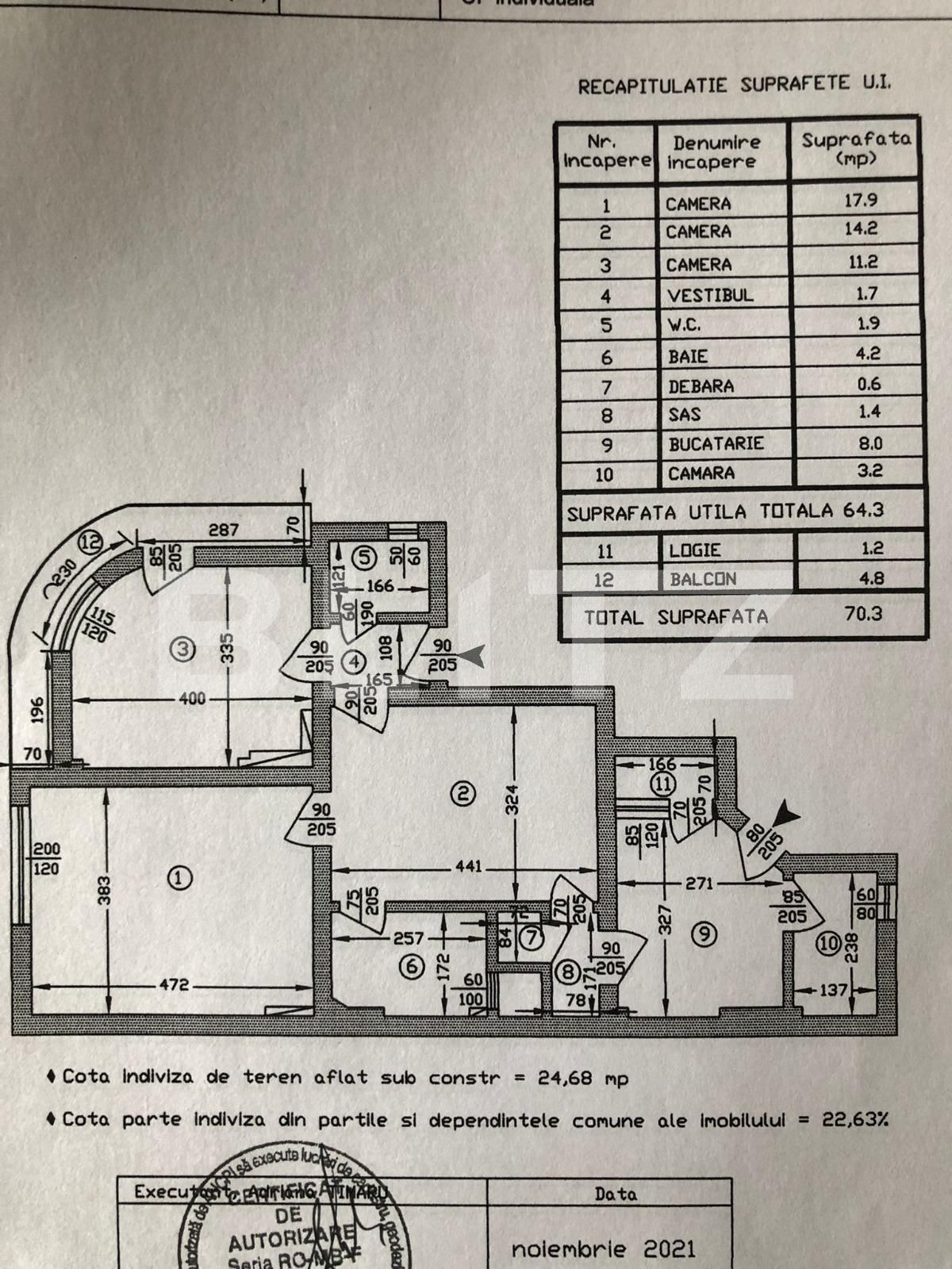 Apartament de vânzare 3 camere 1 Mai - 78903AV | BLITZ București | Poza14