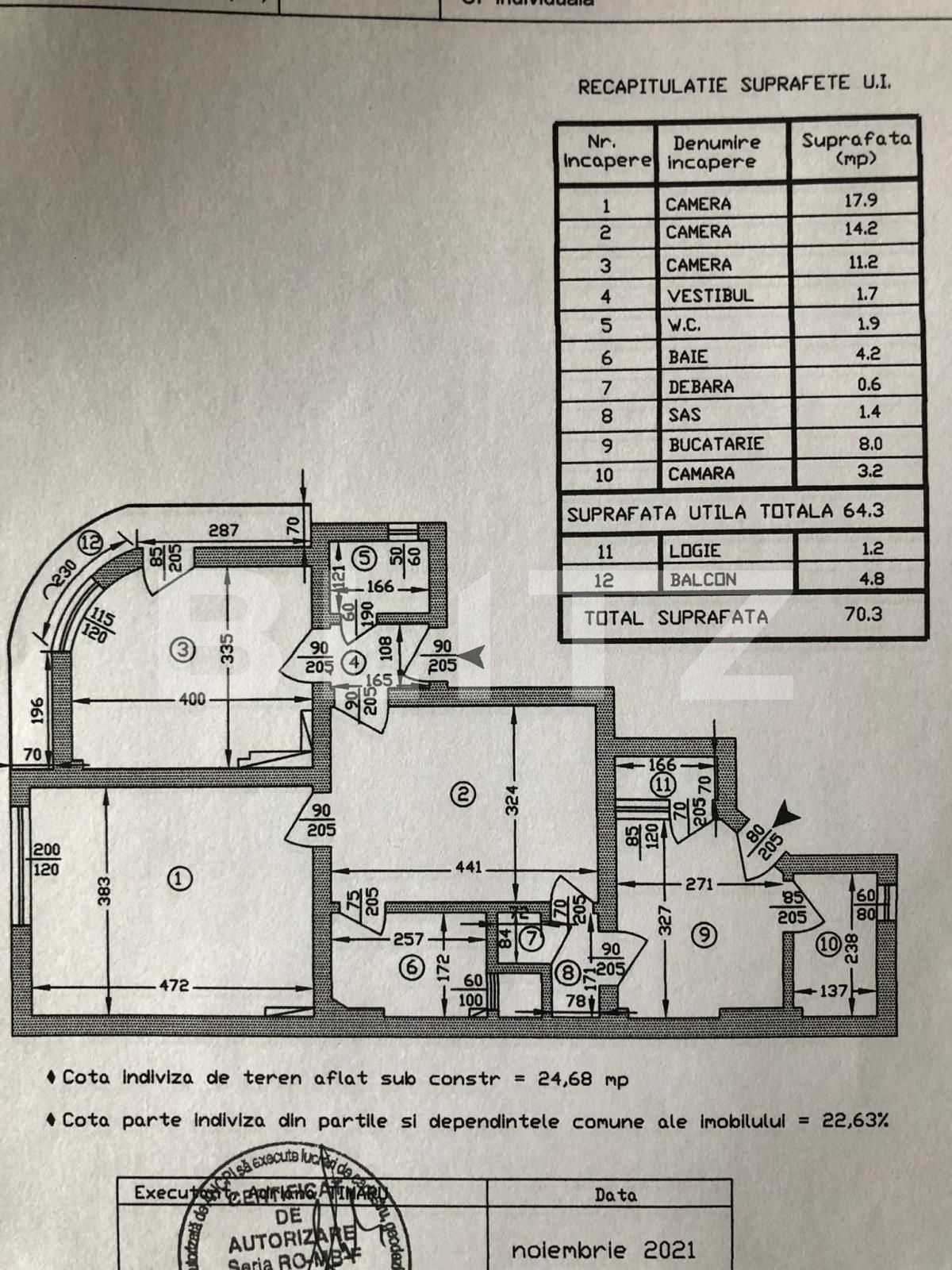 Apartament de vânzare 3 camere 1 Mai - 78903AV | BLITZ București | Poza2