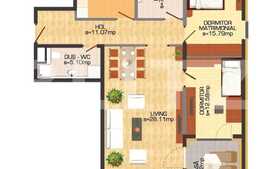 Apartament 3 camere, 100 mp, boxa inclusa, cartierul German, Chitila