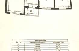 Apartament 3 camere, 68 mp, decomandat, centrala, parcare! Zona Crangasi