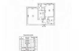 Apartament 2 camere, 47 mp, ansamblu nou, Regie