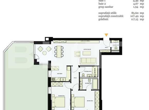 Apartament de vânzare 3 camere Pipera - 81413AV | BLITZ București | Poza13