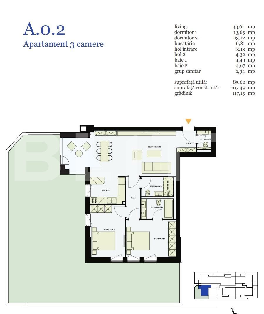 Apartament de vânzare 3 camere Pipera - 81413AV | BLITZ București | Poza13