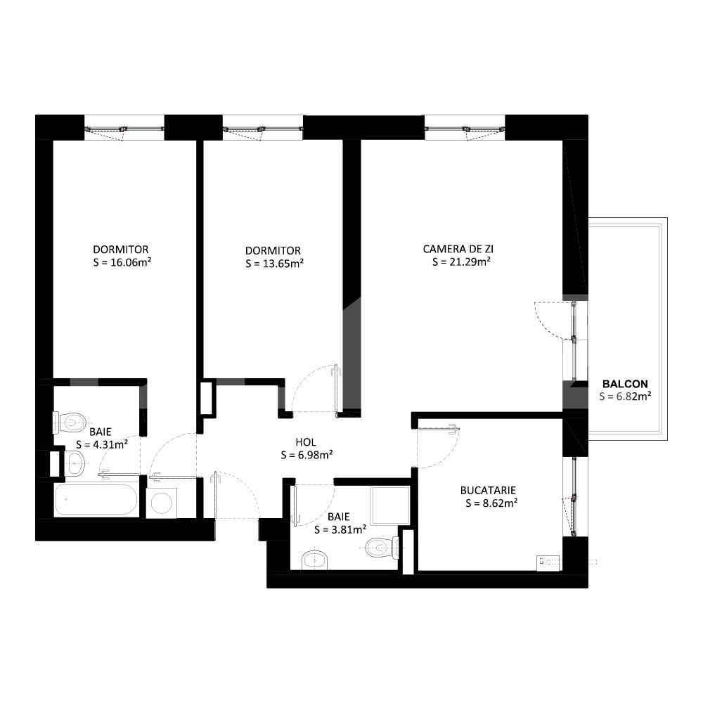 Apartament de vânzare 3 camere Titan - 81864AV | BLITZ București | Poza1