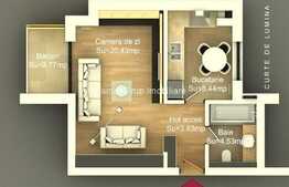 Garsoniera finisata, 37.3 mp, zona Parcul Carol!