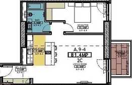 Apartament 2 camere, 81,4 mp, terasa 6,6 mp, zona Herastrau