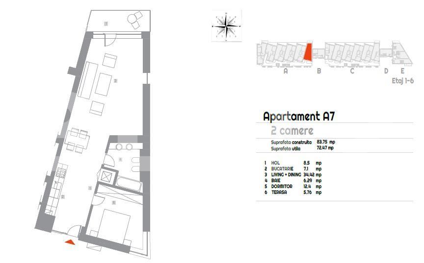 Apartament lux, 2 camere, 67 mp, zona Baneasa 