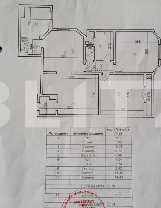 Apartament 4 camere, 79 mp, boxa, Ultracentral